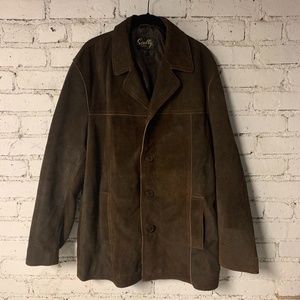Scully Button Up Leather Jacket Size Medium